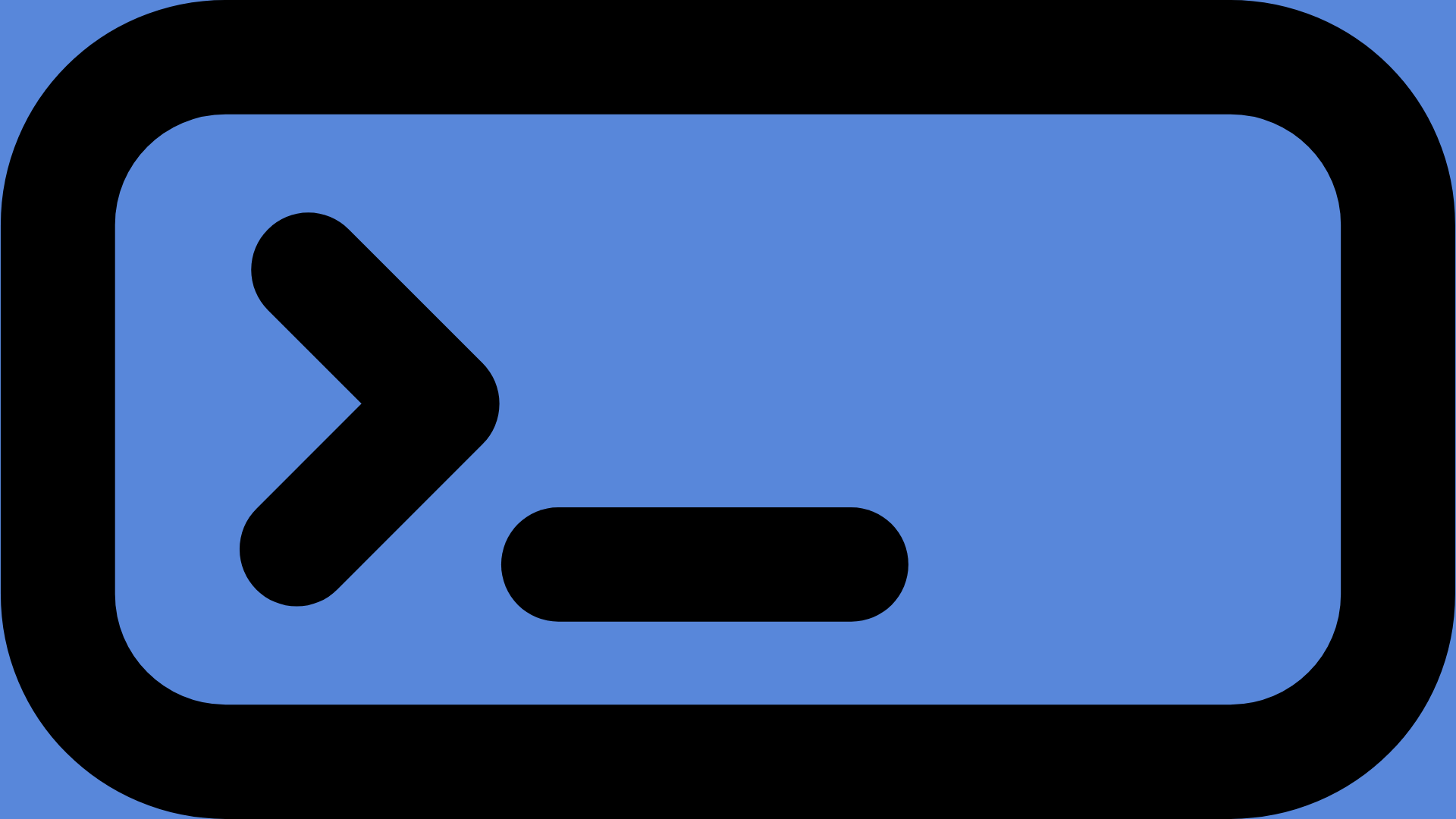 Blue pixel arrow symbol on rectangle